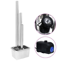 fontaine jardin exterieur elegante acier inox 2 | jardinna