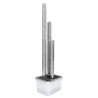 fontaine jardin exterieur elegante acier inox 4 | jardinna