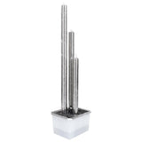 fontaine jardin exterieur elegante acier inox 4 | jardinna