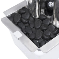 fontaine jardin exterieur elegante acier inox 9 | jardinna
