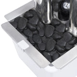 fontaine jardin exterieur elegante acier inox 9 | jardinna