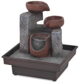 fontaine lumineuse led materiau durable dinterieur zen 3 | jardinna