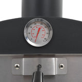 four a pizza portable acier thermometre integre 6 1 | jardinna