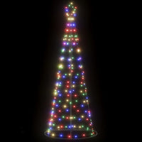 grand sapin noel lumineux conique 1534 led multicolore 182 cm 1 | jardinna