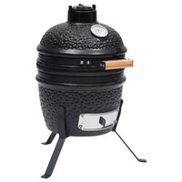 grill a charbon kamado polyvalent durable noir | jardinna