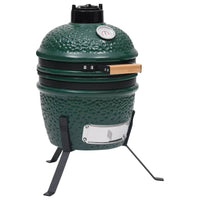 grill a charbon kamado polyvalent durable vert | jardinna