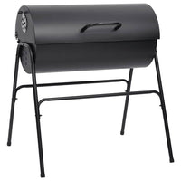 grill exterieur charbon acier 80x95x90 cm noir 2 | jardinna