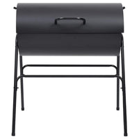 grill exterieur charbon acier 80x95x90 cm noir 3 | jardinna