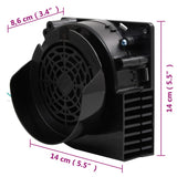guirlande lumineuse 110 led noir blanc ventilateur 1100 cm 8 | jardinna