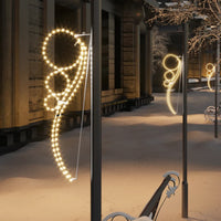 guirlande lumineuse forme boule 144 led blanc chaud 1115x35x45 cm default title 1 | jardinna