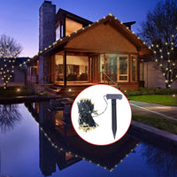 guirlande lumineuse solaire 200 led blanc chaud 24 decoration jardin 2 | jardinna