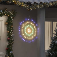 guirlandes decoration interieure etoile rayonnante noel 140 led multicolore 17 cm default title 1 | jardinna