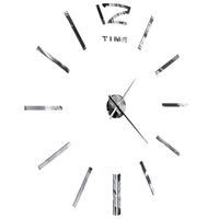 horloge murale design argente haute brillance 3 1 | jardinna