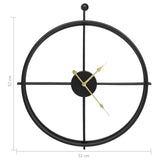 horloge murale design elegante metal 4 | jardinna