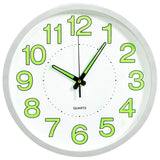 horloge murale design grande lisibilite blanc | jardinna