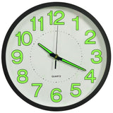 horloge murale design grande lisibilite noir | jardinna