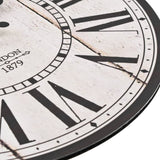 horloge murale vintage bois 4 1 | jardinna