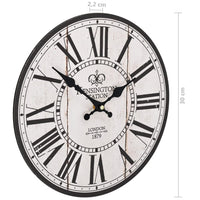 horloge murale vintage bois 5 | jardinna