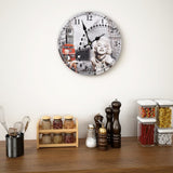 horloge murale vintage bois marilyn monroe 30 cm | jardinna