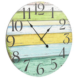 horloges murales bois design robuste 2 1 | jardinna