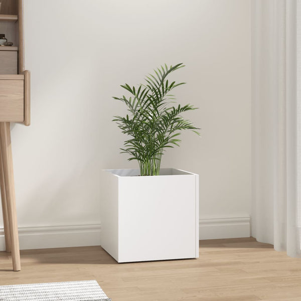 jardiniere 40x40x40 cm bois dingenierie motifs varies blanc 1 | jardinna
