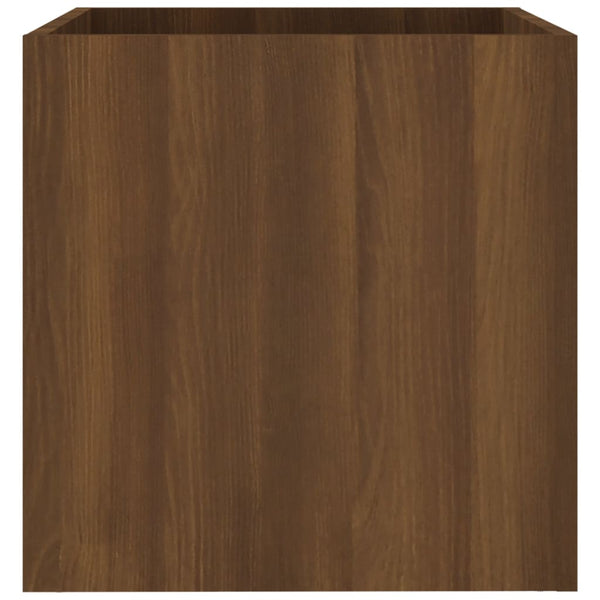 jardiniere 40x40x40 cm bois dingenierie motifs varies chene marron 1 | jardinna