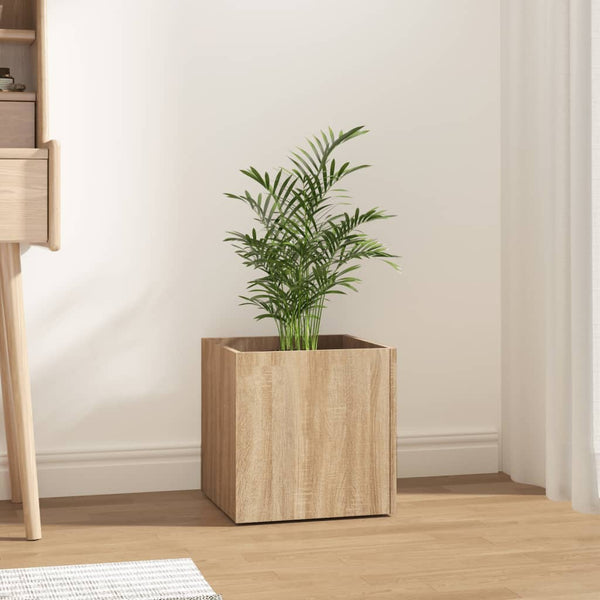 jardiniere 40x40x40 cm bois dingenierie motifs varies chene sonoma 1 | jardinna