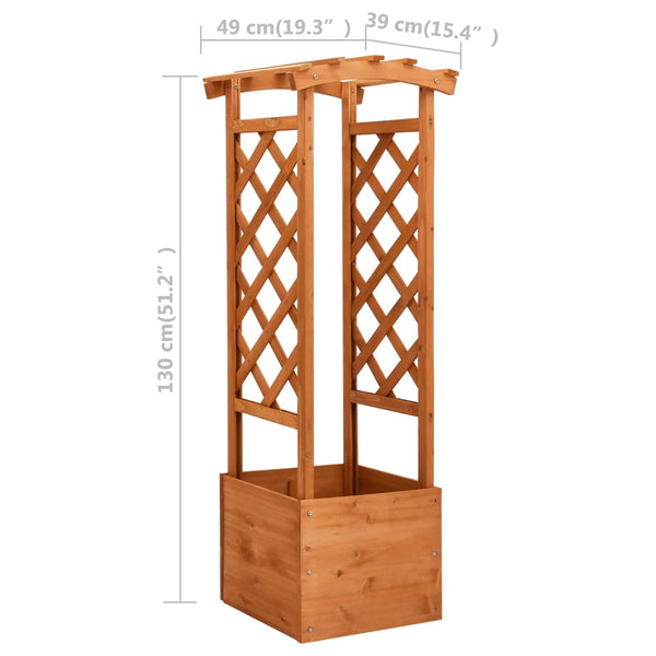 jardiniere a treillis arche bois sapin 4 10ew | jardinna