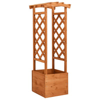 jardiniere a treillis arche bois sapin 49 x 39 x 130 cm 92fu | jardinna