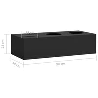 jardiniere acier anthracite grande capacite decorative 6 | jardinna