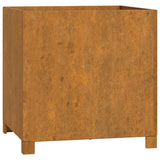 jardiniere acier corten carree aspect rouille 2 | jardinna