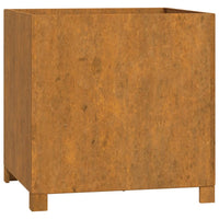 jardiniere acier corten carree aspect rouille 2 | jardinna