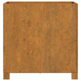 jardiniere acier corten carree aspect rouille 5 | jardinna