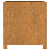 jardiniere acier corten carree aspect rouille 6 | jardinna