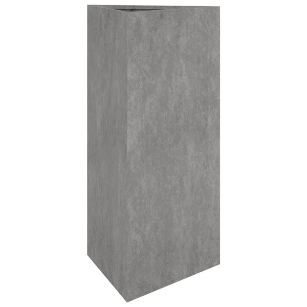 jardiniere acier corten design prisme moderne 3 49da | jardinna