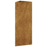 jardiniere acier corten design prisme moderne 3 | jardinna