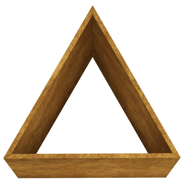 jardiniere acier corten design prisme moderne 4 61rw | jardinna