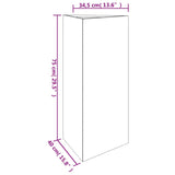 jardiniere acier corten design prisme moderne 7 89oh | jardinna