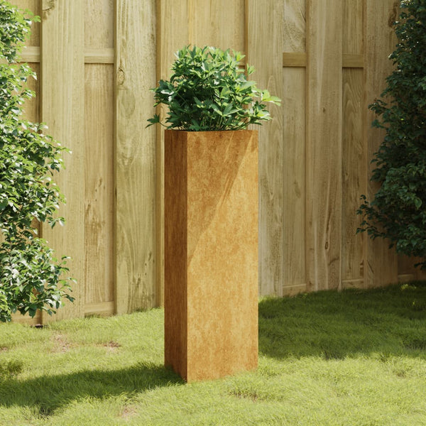jardiniere acier corten design prisme moderne default title 1 | jardinna