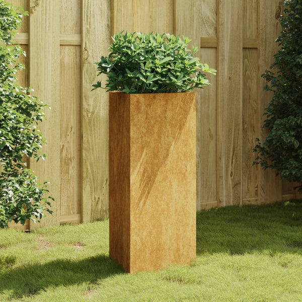 jardiniere acier corten design prisme moderne default title 31uo | jardinna