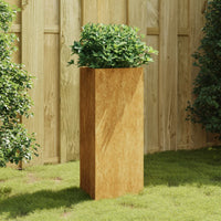 jardiniere acier corten design prisme moderne default title 31uo | jardinna