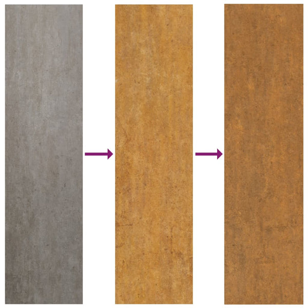 jardiniere acier corten design prisme moderne xl 6 | jardinna