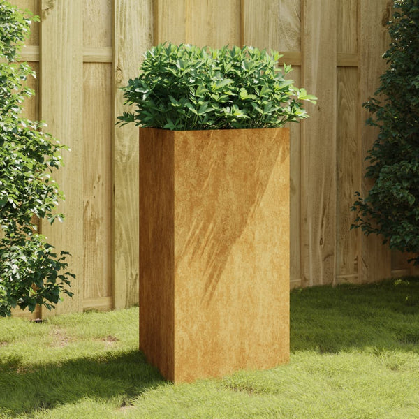 jardiniere acier corten design prisme moderne xl default title 1 | jardinna