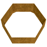 jardiniere acier corten hexagonale design rustique jardin 7 | jardinna