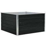 jardiniere acier galvanise design moderne corrugue 2 | jardinna
