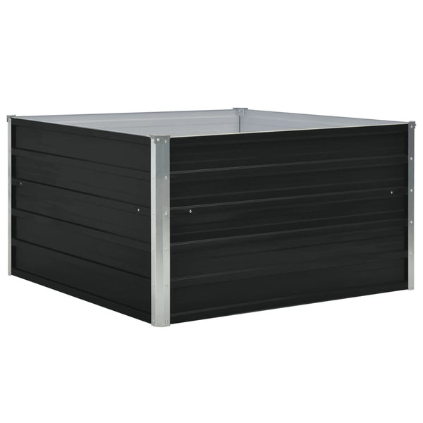 jardiniere acier galvanise design moderne corrugue 2 | jardinna