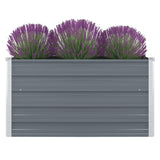 jardiniere acier galvanise design moderne corrugue gris 1 | jardinna