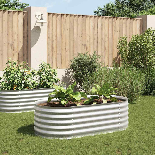 jardiniere acier galvanise fond ouvert usage exterieur argent 160 x 80 x 44 cm 1 | jardinna