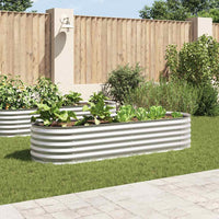 jardiniere acier galvanise fond ouvert usage exterieur argent 240 x 80 x 44 cm 1 | jardinna
