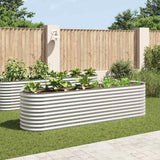 jardiniere acier galvanise fond ouvert usage exterieur argent 320 x 80 x 81 cm 1 | jardinna